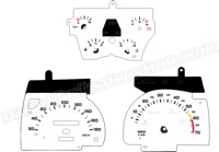 91-92 Camaro V6 Gauge Face KMH