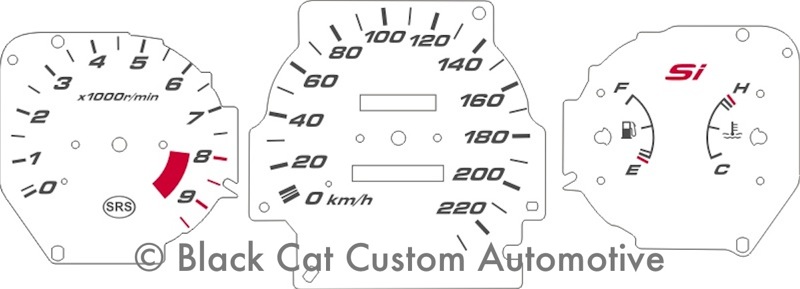 1996-2000 Honda Civic SI Gauge honda civic si 2000 white. 1996-2000 Honda Civic SI Gauge