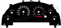 99-04 Mustang GT Retro Style Gauge Face KMH