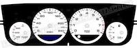 2000-2005 Neon Gauge Face 240 KMH