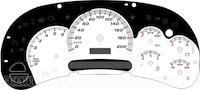 03-05 CK1500/Sierra/Silverado/Yukon/Tahoe Gauge Face