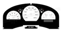 2003-2008 Ford F150 King Ranch-HarleyD-Lariat Gauge Face kmh