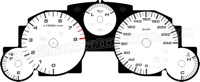 2009-2011 Mazda Miata White Gauge Face