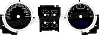 2010-2012 Ford Mustang Gauge Face KMH Black