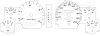 1994-1997 Dodge Ram Diesel Gauge Face KMH