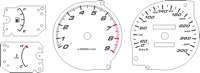 95-99 Eclipse Gauge Face KMH