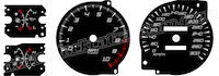 95-99 Eclipse Turbo Edge Style Gauge Face KMH