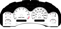 98-05 S10/S15/Sonoma 180kmh 4 cyl Auto Gauge Face