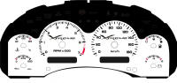 98-05 Xtreme 180kmh 4cyl Auto Gauge Face