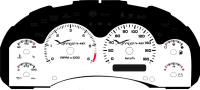 98-05 Xtreme 180kmh V6 Manual Gauge Face