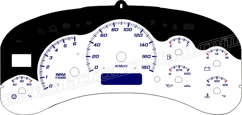 2005 silverado cluster face