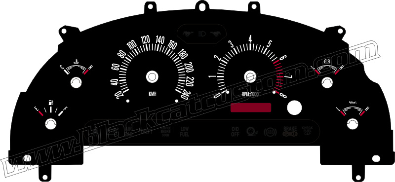 04 99 Cluster ford gauge gt mustang swap