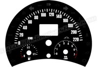 98-05 New Beetle Gauge Face