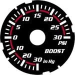 Cobalt SS Turbocharged Boost Gauge Face