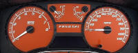 Chevy Colorado Canyon Pearl Orange Gauge Face