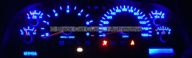 Black Cat Custom Automotive Dodge Dakota Gauge Faces In Kmh