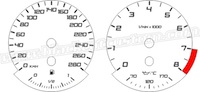 BMW 5th Gen 3 Series Gauge Face 280kmh