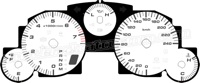 2006-2008 Mazda Miata White Gauge Face