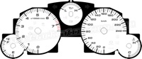 2006-2008 Mazda Miata White Gauge Face