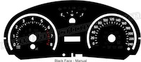 2011-2015 Scion tC Black Gauge Face