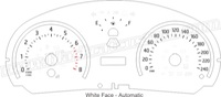 2011-2015 Scion tC White Gauge Face